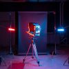 large format camera set on a tripod in photo studio